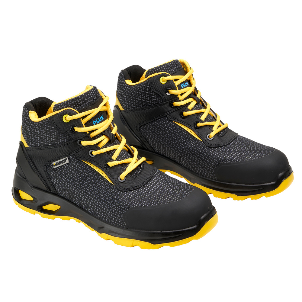 Bota Seguridad Maurer S3 Modelo Amerina Antideslizante con Suela Resistente a los Hidrocarburos. foto general